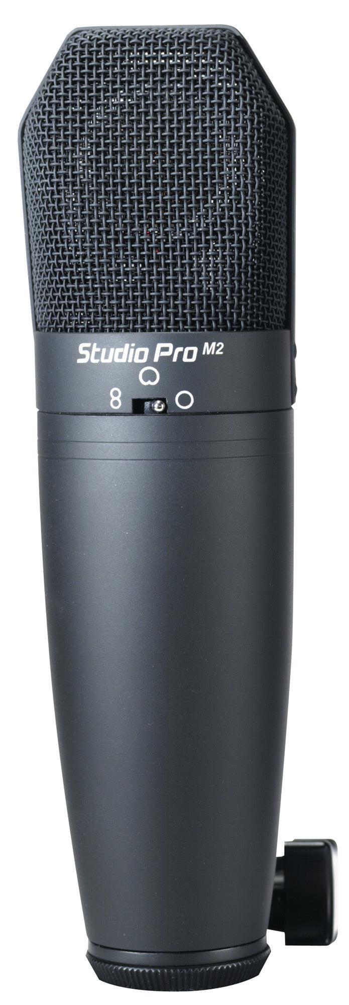 Microphone à condensateur large membrane, filtre passe-haut et atténuation 10 dB, membrane plaquée or, étui inclus, noir