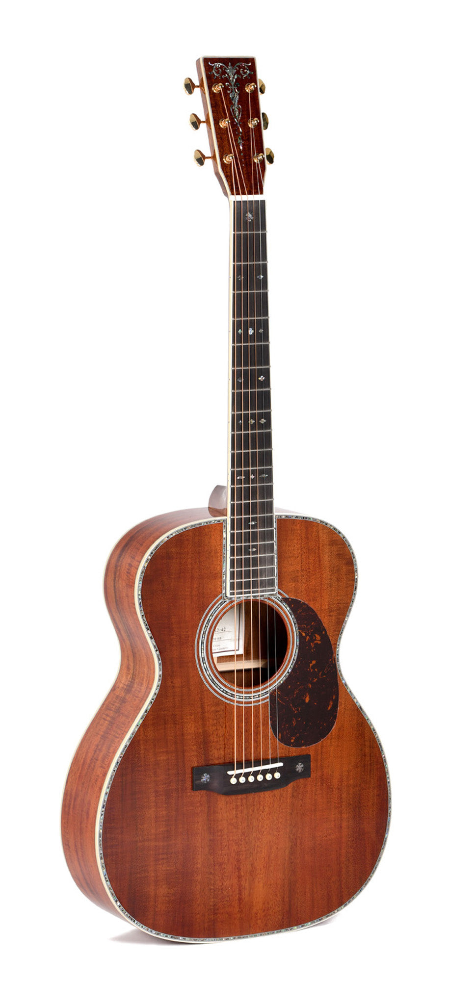 Modèle OMK2-42, édition spéciale, Forme 000, table Koa flammé massif, f/e Koa flammé, soft case, naturel brillant