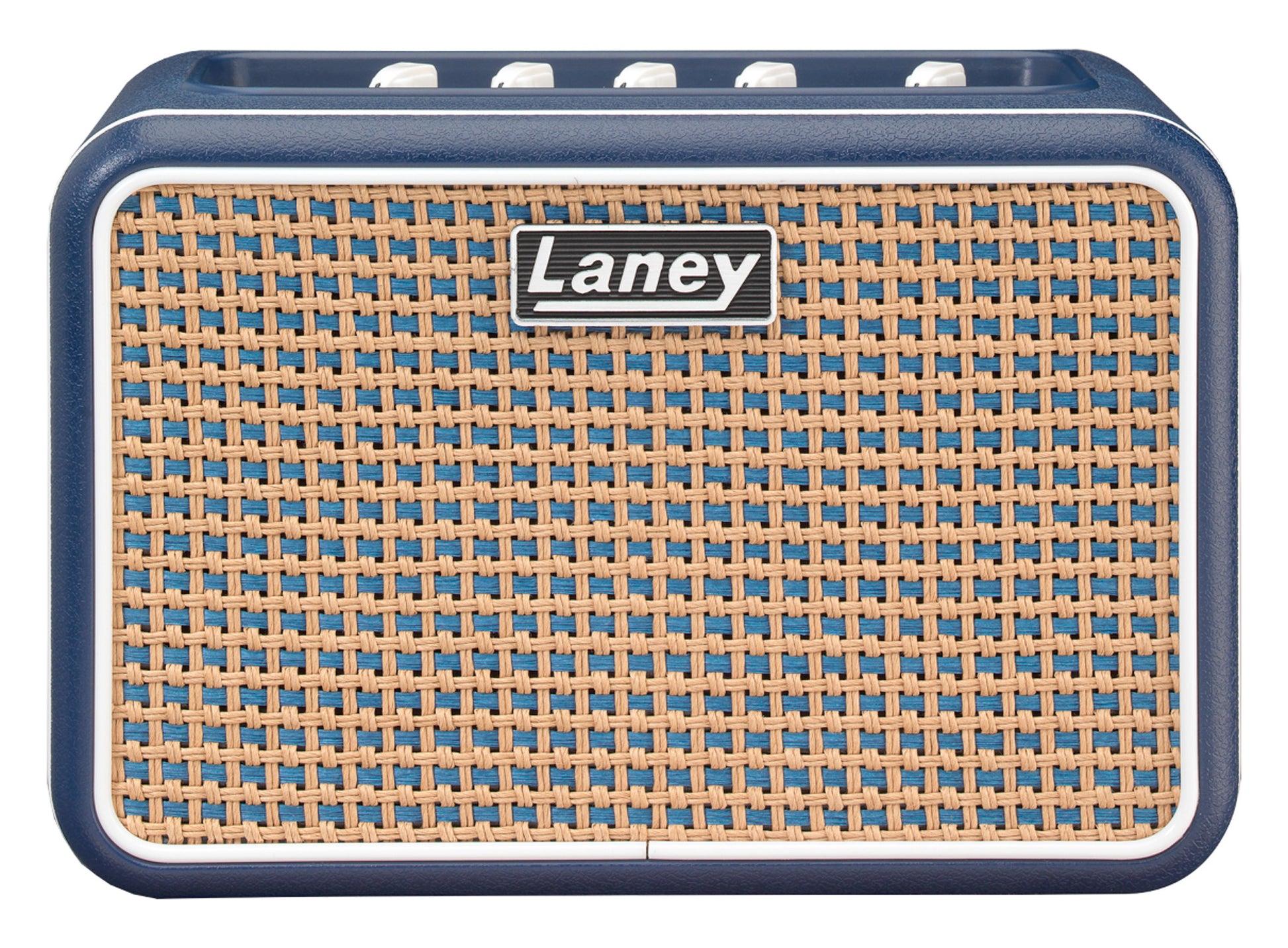 Ampli guitare MINI-STB-LI2 stéréo 2x 3W, look Lionheart, 2x HP 3", 2 canaux, connectique LSI, bleu