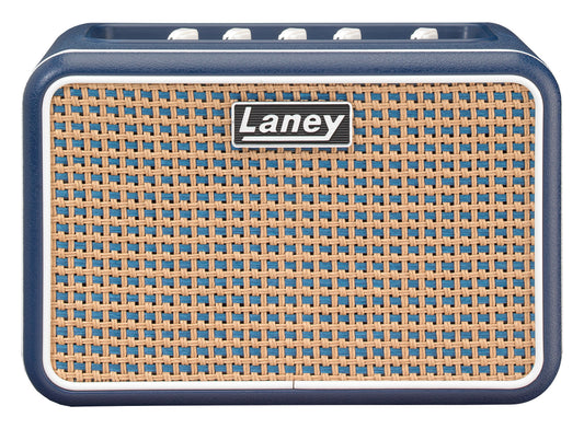 Ampli guitare MINI-STB-LI2 stéréo 2x 3W, look Lionheart, 2x HP 3", 2 canaux, connectique LSI, bleu