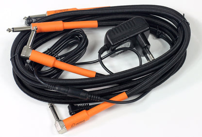 Présentoir d'essai Stompbox ORTEGA (HORSE KICK PRO, HORSE KICK V2 et ANNAlog), livré avec alimentation 9V et câblage complet