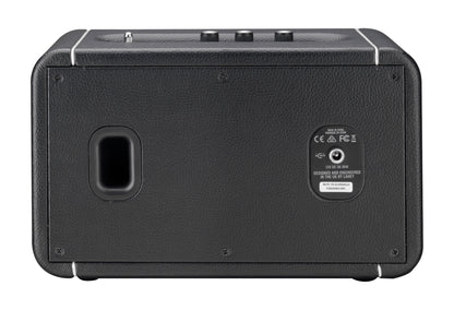Enceinte amplifiée stéréo SOUND SYSTEM F67, look Supergroup, Bluetooth 4.1, 1 x 4" double bobine, 2 tweeters à dôme 0.8", noir