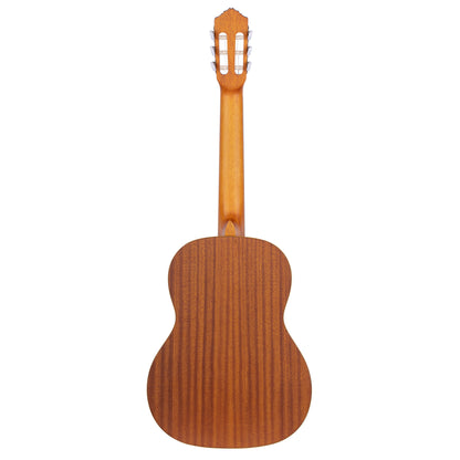 R122, table cèdre, fond & éclisses acajou, manche acajou (sillet 52 mm), housse, naturel satiné
