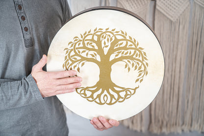 HAND DRUM SONIC ENERGY 16" TREE OF LIFE