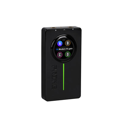 Interface PRIME P2, pour guitare électrique, écran tactile, technologie MNRS de modélisation d'amplis et d'effets, noir