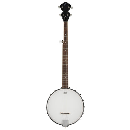 OBJ150OP, banjo 5 cordes fond ouvert, 18 tirants, cercle acajou, manche acajou, whiskey burst satiné