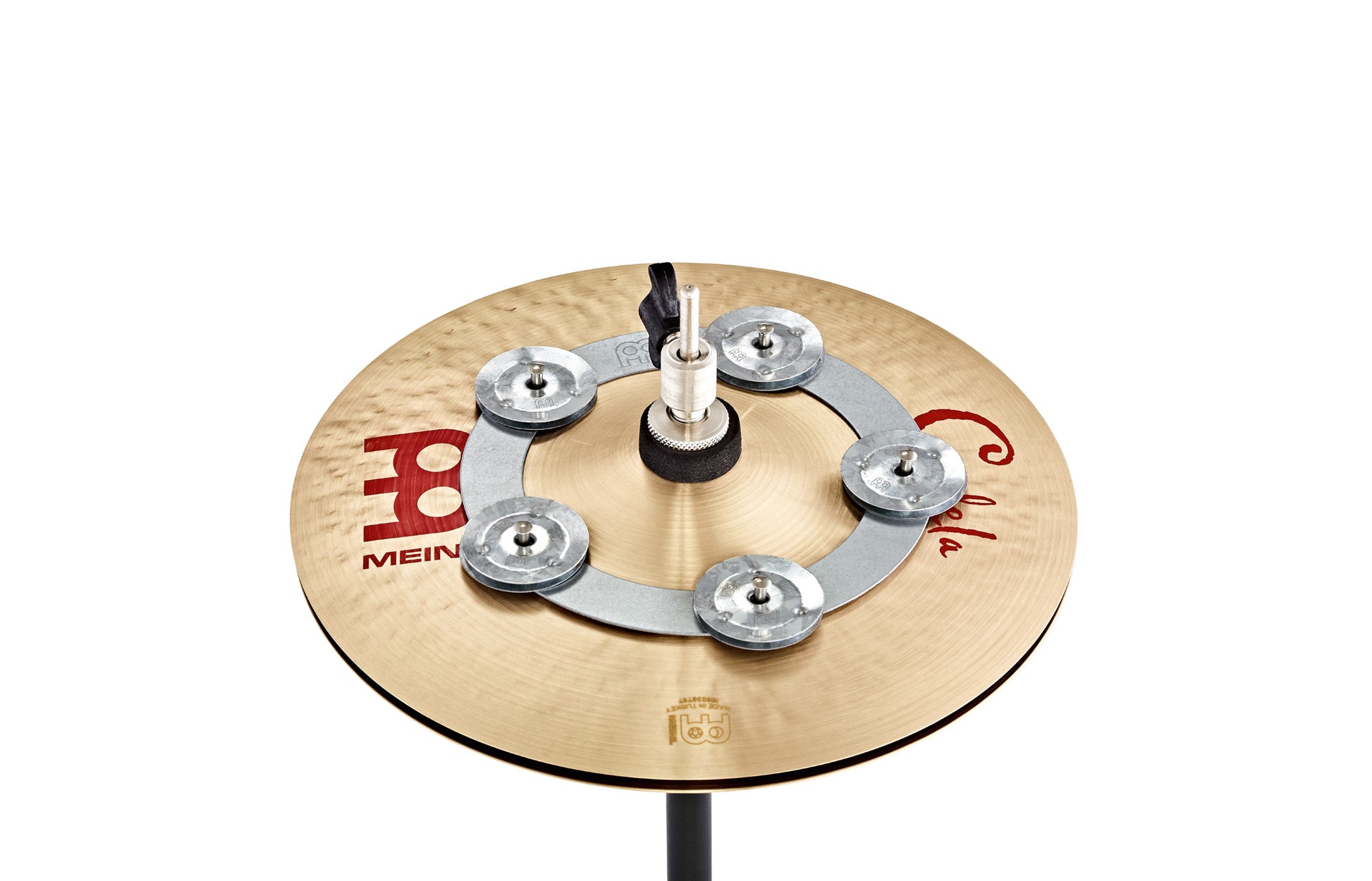 Ching Ring 6", convient à la plupart des charlestons, 5 paire de cymbalettes, facile à placer, acier inoxydable