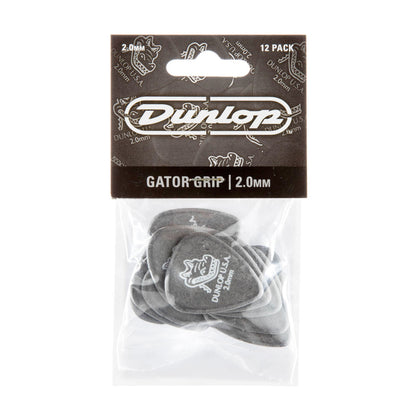Sachet de 12 médiators Gator Grip 200 (noir)