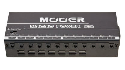 Alimentation MACRO POWER S12, alimentation professionnelle pour pédales, 12 sorties, noir