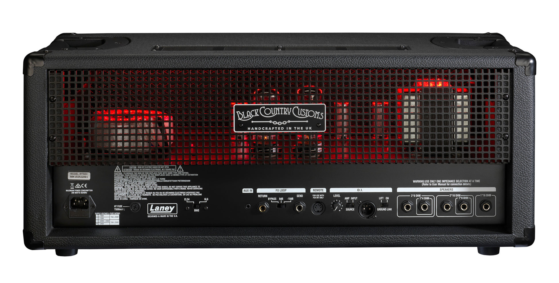 Tête amplifiée à lampes 60W (2 x 6L6), fabriquée en Angleterre, 16.5 kg