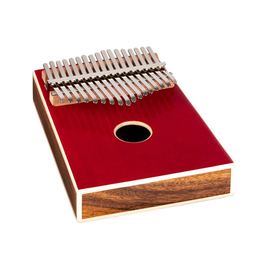 OKB4-MRD, kalimba Ortega série Acoustic, 17 notes en DO majeur, acacia massif, housse, vert