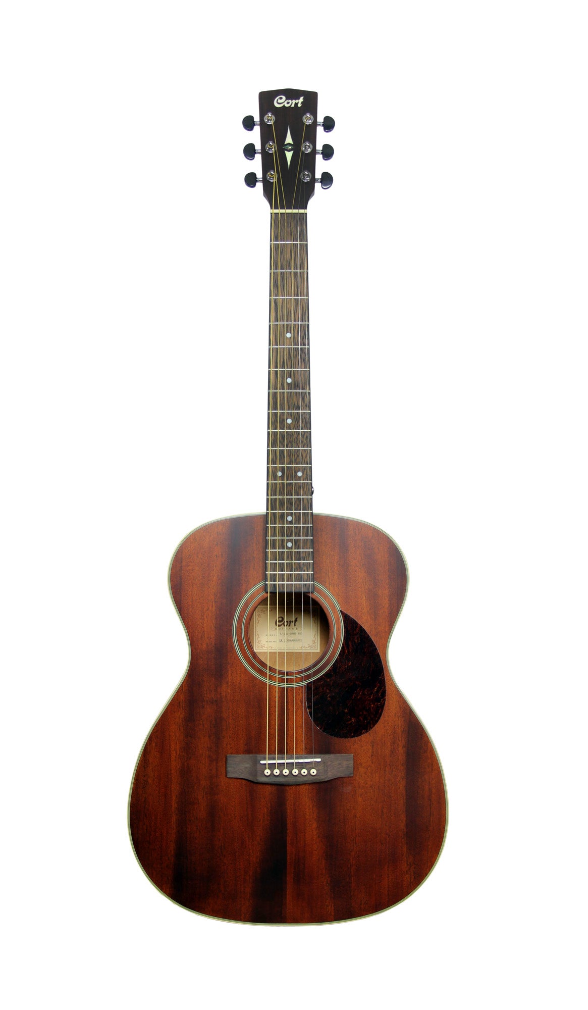 L100-O, forme Orchestra Model, table acajou massif, fond & éclisses acajou, touche ovangkol, sillet 45 mm, naturel satiné