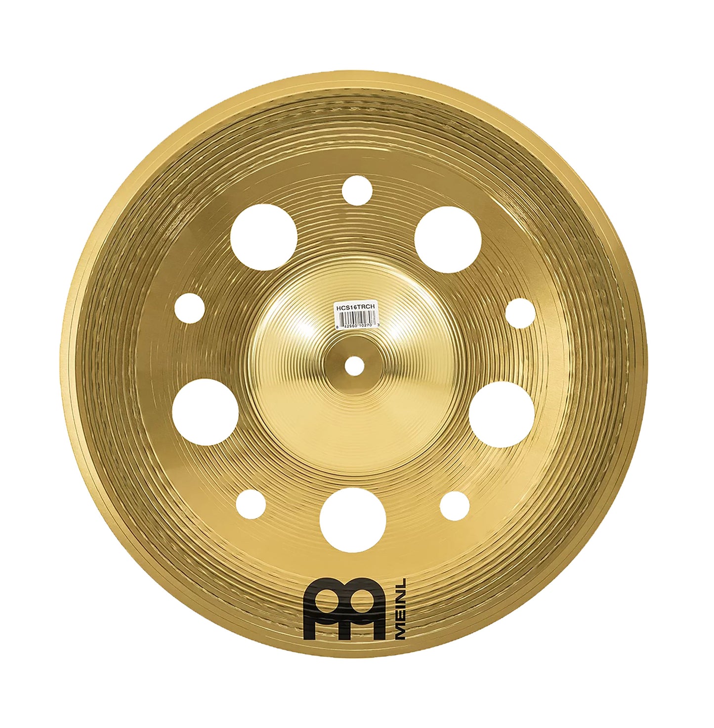 CHINOISE MEINL 16" TRASH HCS, ALLIAGE LAITON MS63, FINITION TRADITIONNELLE