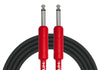 Kirlin IPCH241HRD6BK 6M Guitar Cable, Red Jack and Jack