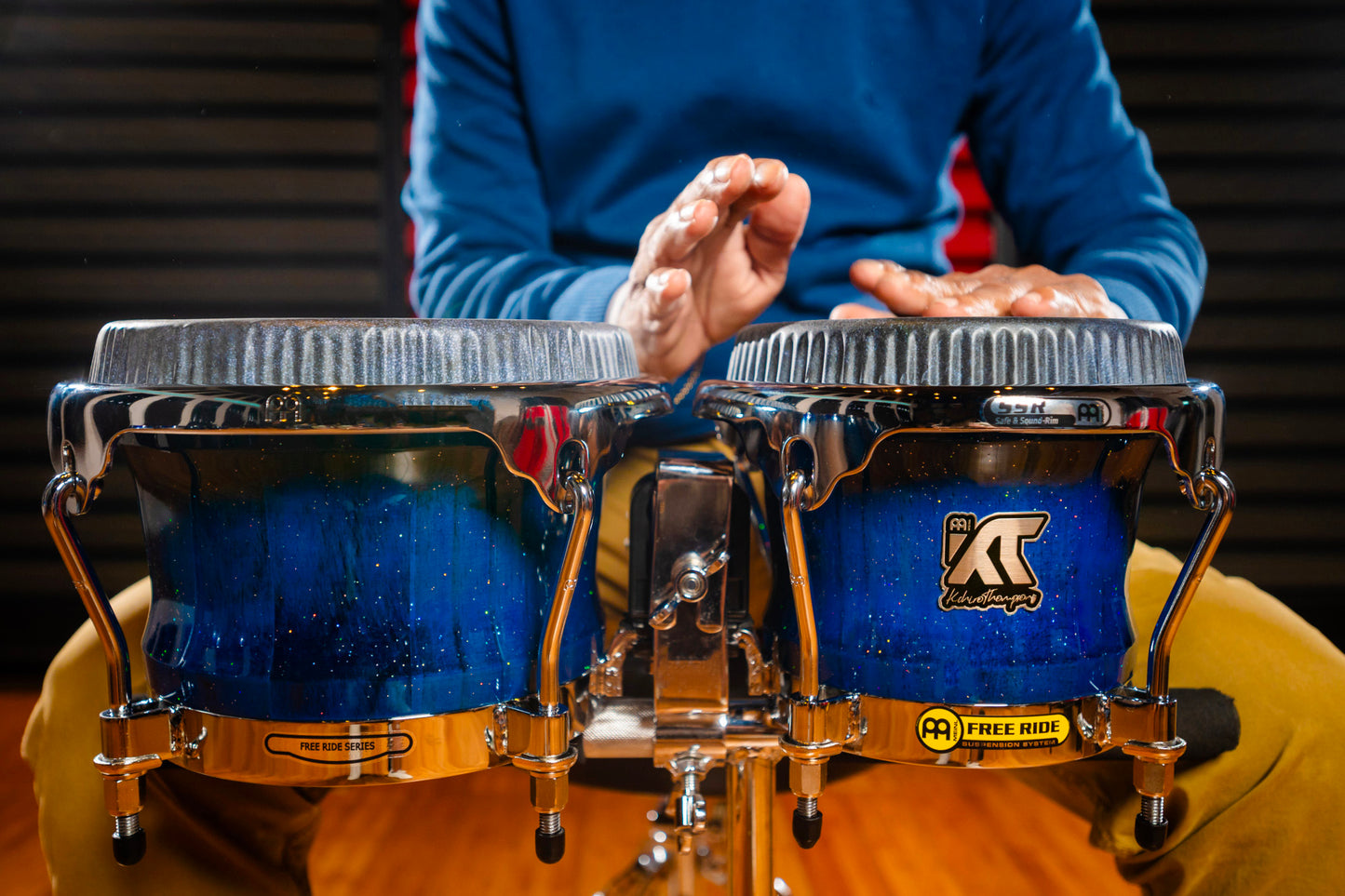 Paire bongos W. 'Kachiro' Thompson 7" & 8" 1/2