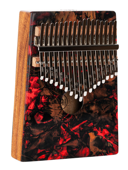 Kalimba Meinl avec rosace, 17 notes, design Lava - KA17LV