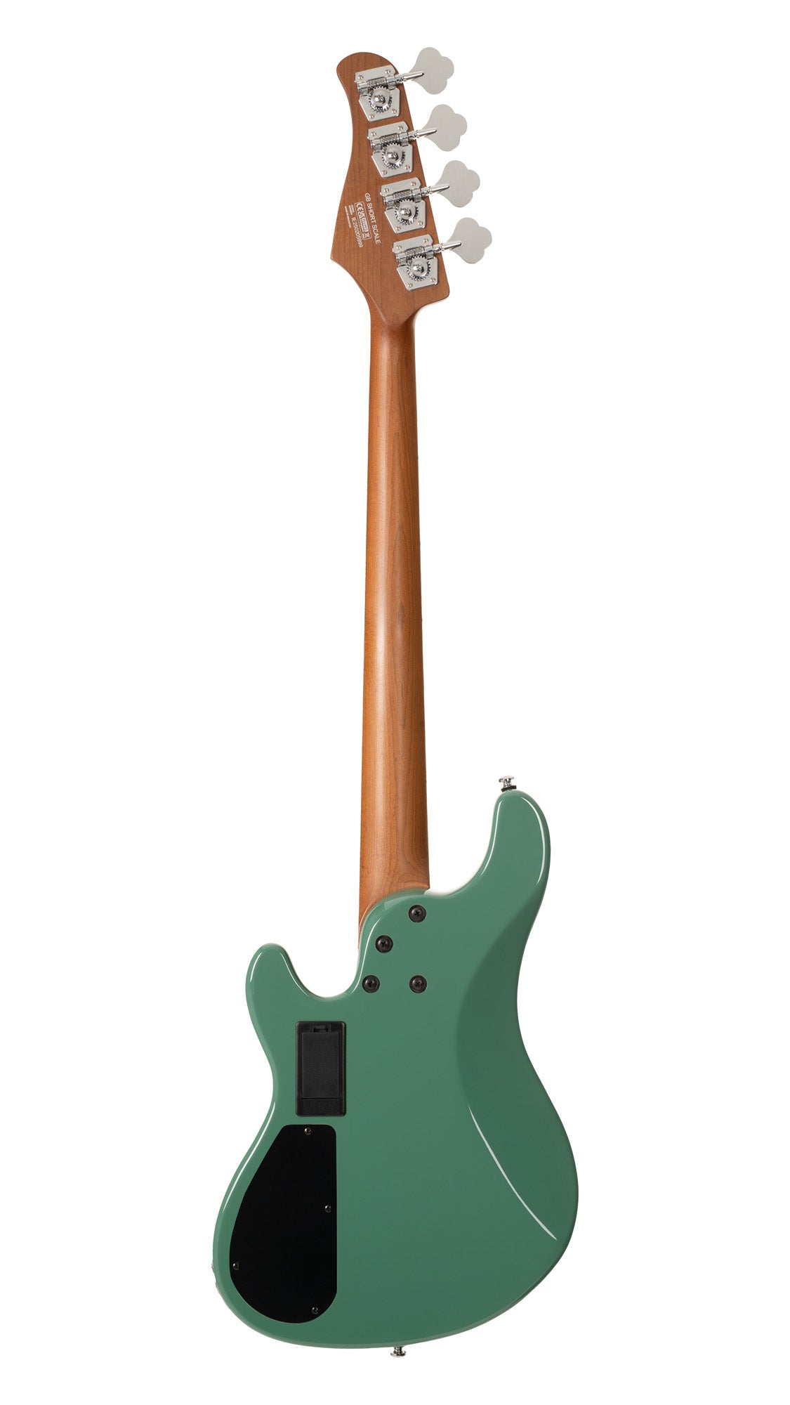 GB-SC4, basse short scale 4 cordes, corps peuplier, humbucker Cort Powersound, préampli Markbass MB-1, forest green