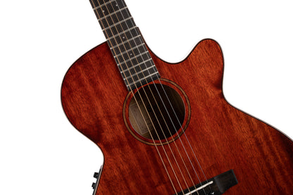 SFX-MY, myrtlewood massif torrefié, fond & éclisses myrtlewood, touche ovangkol, EQ Fishman Presys II, brun brillant
