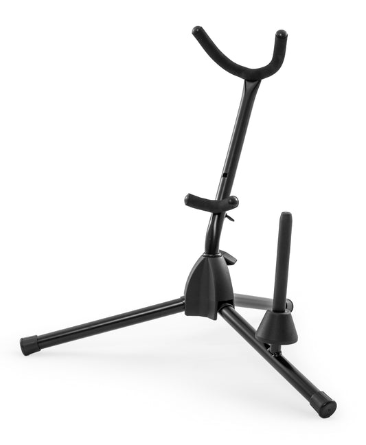 Support ajustable pour un saxophone alto ou ténor et une clarinette ou une flûte, revêtement protecteur, noir