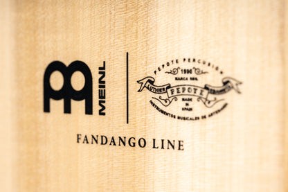 CAJON MEINL ARTISAN FANDANGO, FAÇADE AVANT INDIAN HEARTWOOD, CORPS EN BOIS MASSIF ET PEUPLIER 15MM, 2 SETS DE 8 CORDES INTERNE