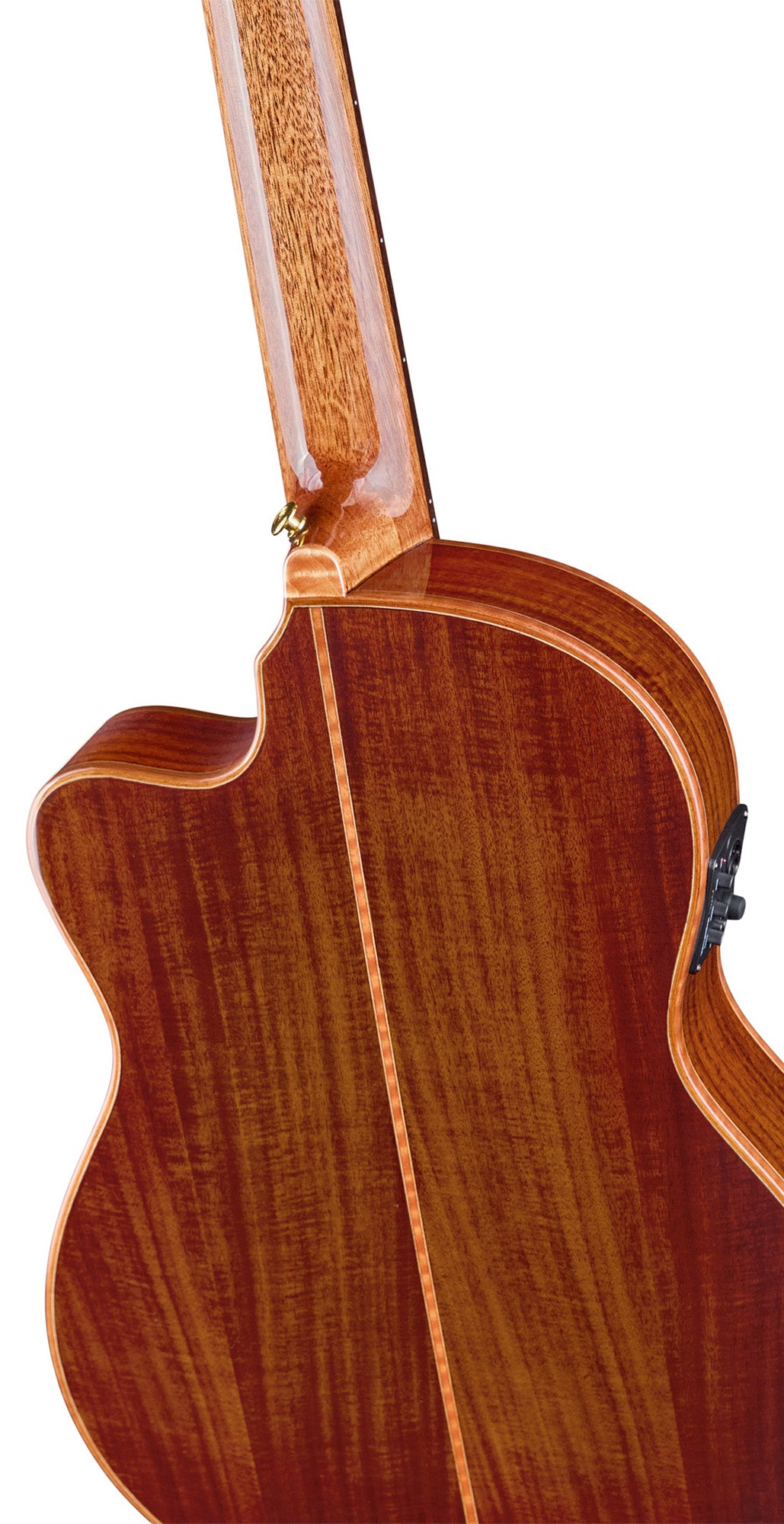 EXOTICSUITE C/E, Thinline, pan coupé, EQ MagusPro, table épicéa massif + placage acacia flammé, f/e acacia flammé, brillant