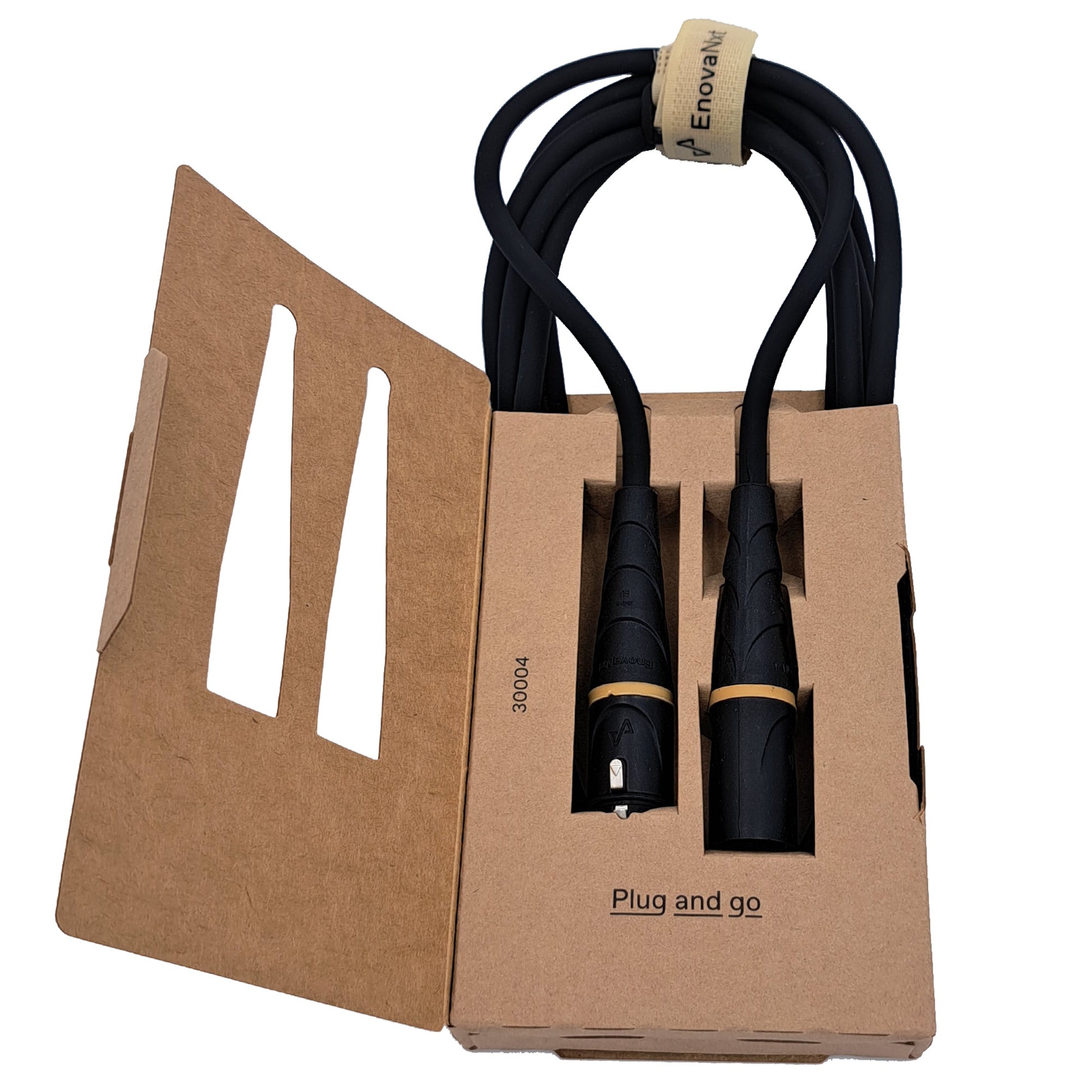 Câble micro XLR mâle/XLR femelle, 1 mètre, noir