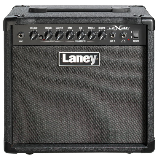 Ampli guitare électrique 20W, 1x HP 8", 2 canaux, EQ 3 bandes, réverb, sortie casque, 6.9 kg, noir