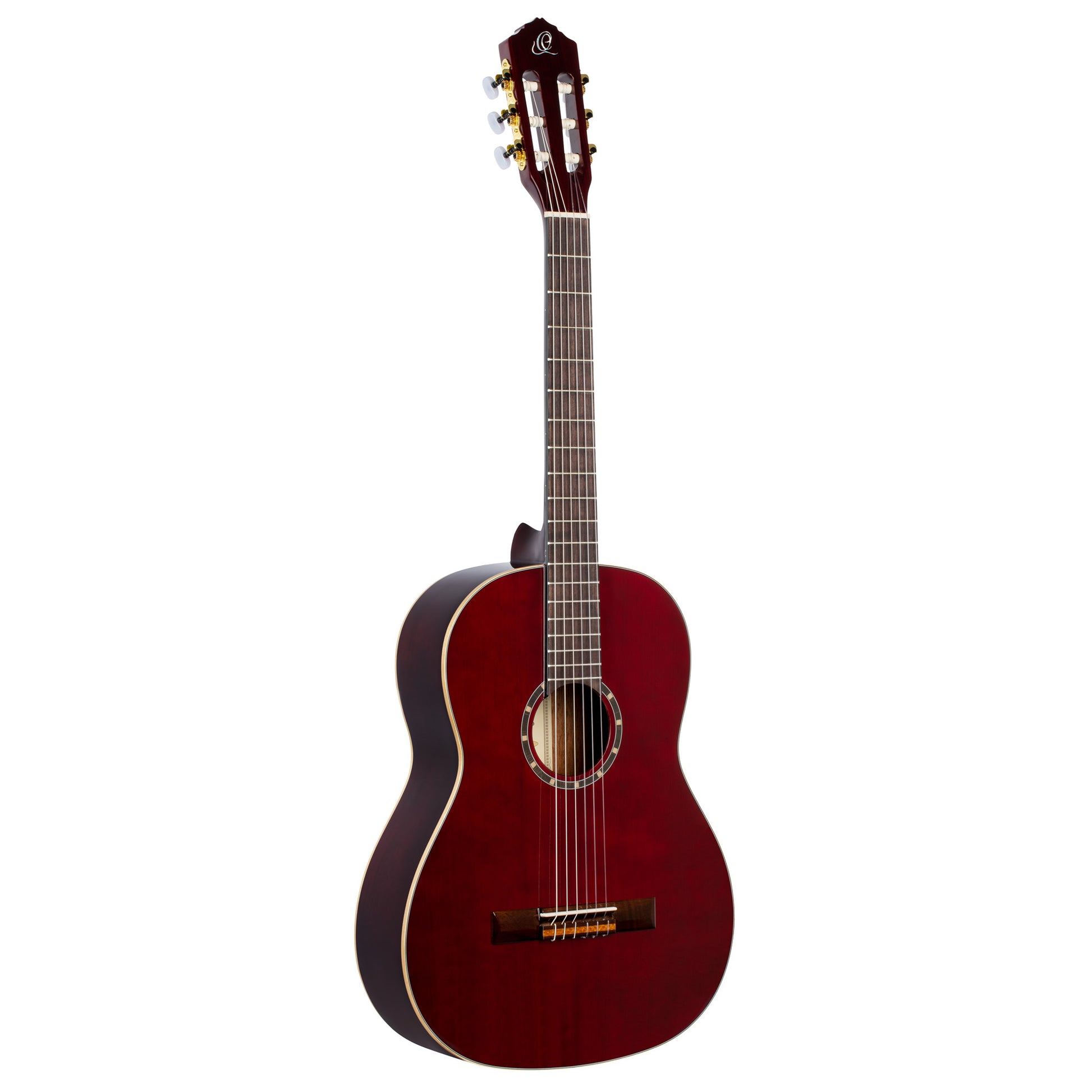 R131SN, modèle Slim Neck, table cèdre rouge massif, fond & éclisses acajou, manche acajou (sillet 48 mm), housse, bordeaux tr.