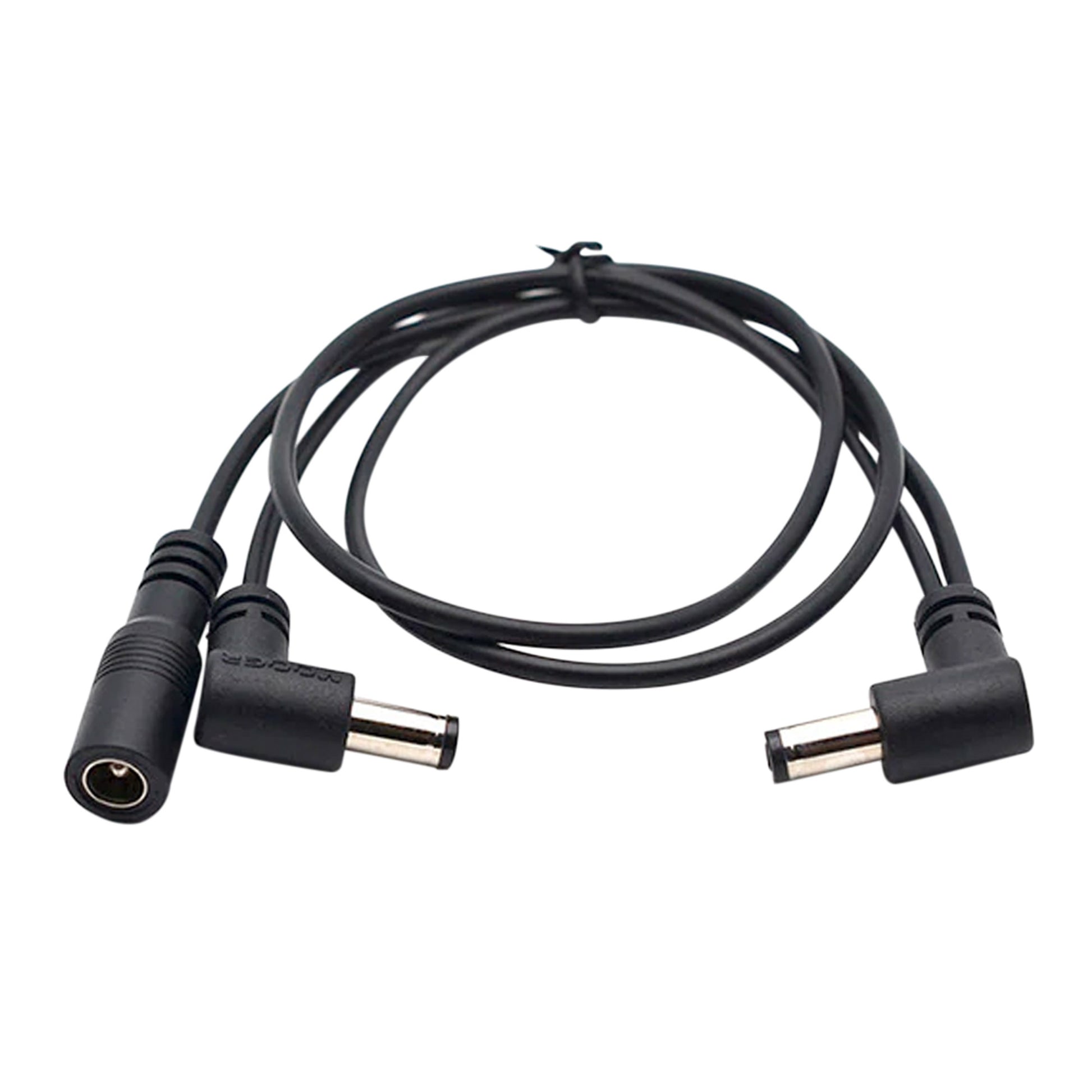 Câble alimentation PDC-2A, 2 connecteurs coudés, noir