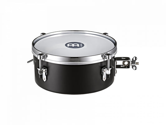 Snare timbale 10", fût acier, avec attache robuste, système d'enclenchement rapide du timbre, noir