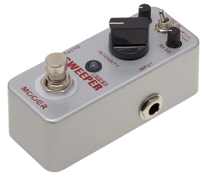 Pédale BASS SWEEPER, filtre d'enveloppe dynamique pour basse et guitare, switch Fuzz/Clean, boîtier métal, true bypass, gris