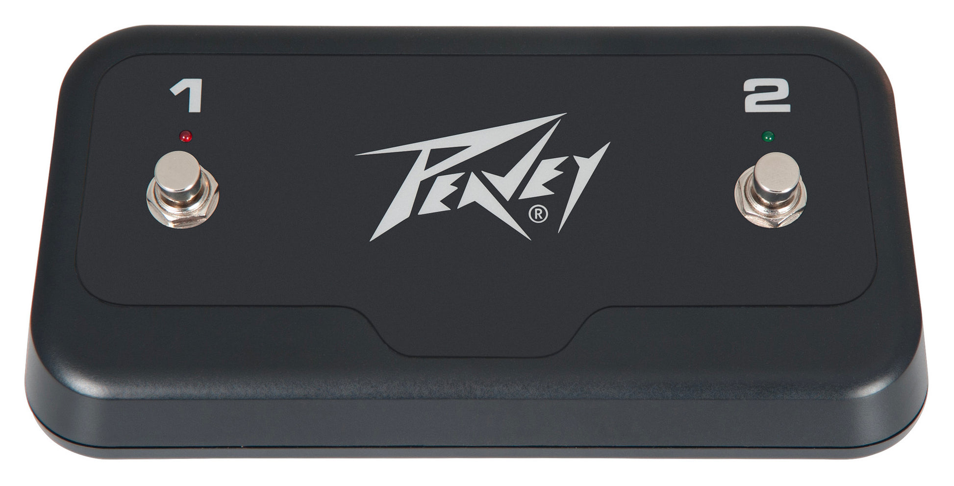 Footswitch double compatible avec une large gamme d'amplis Peavey, boutons avec led, finition noir