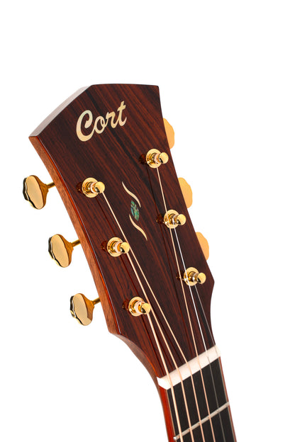GOLD A10, forme Grand Auditorium, table épicéa Adirondack massif torréfié, f/e cocobolo massif, EQ Fishman, étui, brillant