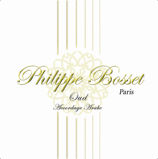 Jeu de cordes pour oud (28-31-24w-29w-32w-43w-28-31-24w-29w-32w), accordage arabe, argent & nylon clair