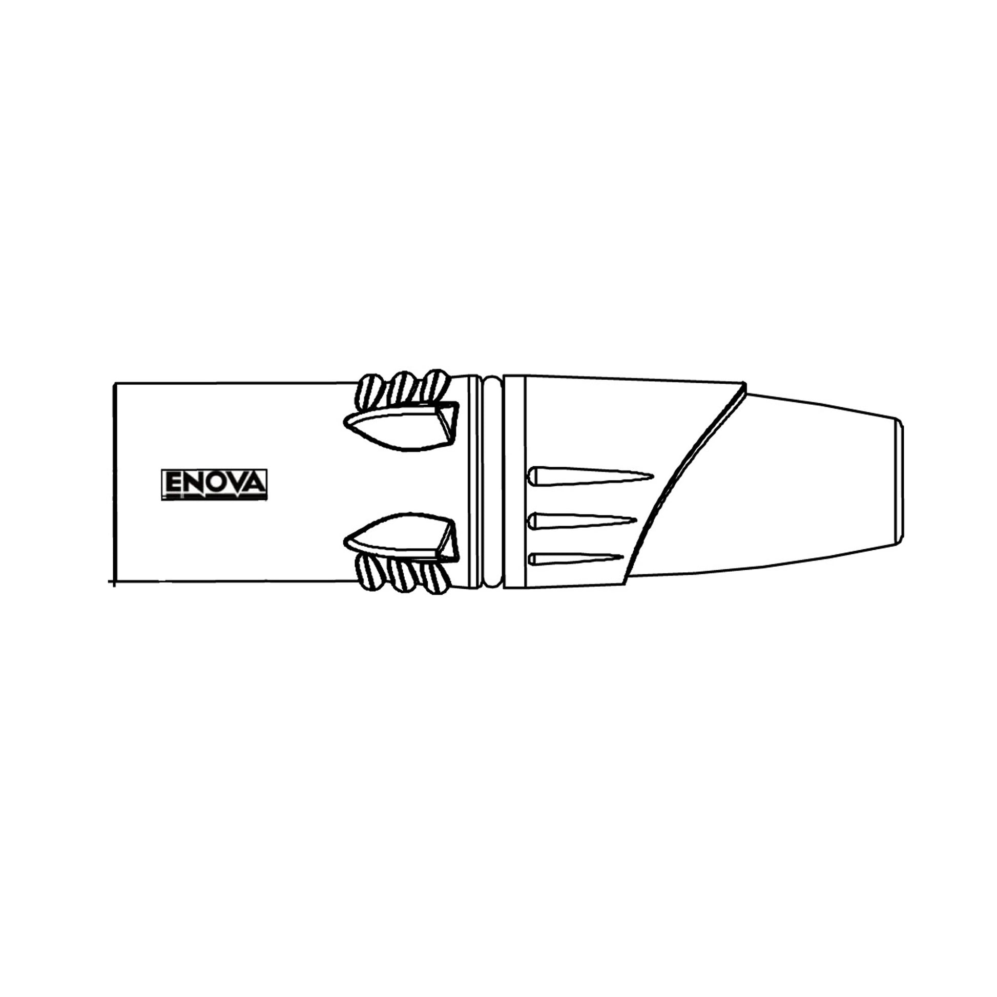 Fiche XLR mâle, noir