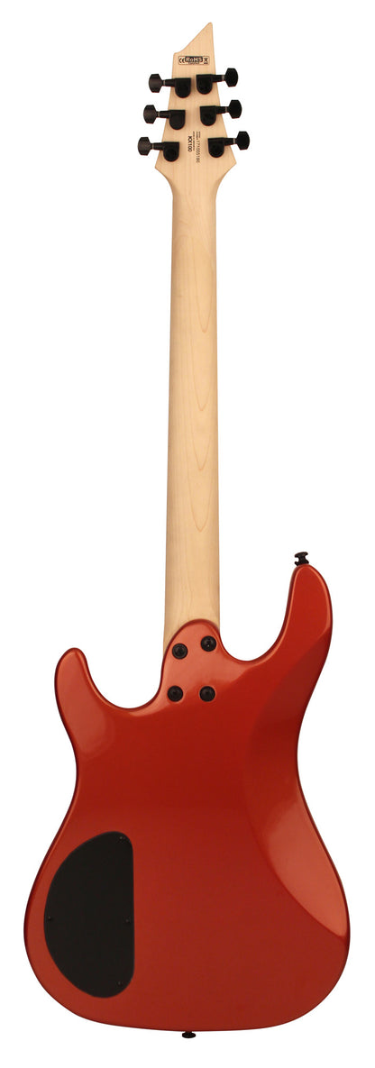 KX100, corps tilleul, manche vissé érable, touche jatoba, 2 micros doubles Powersound, iron oxide