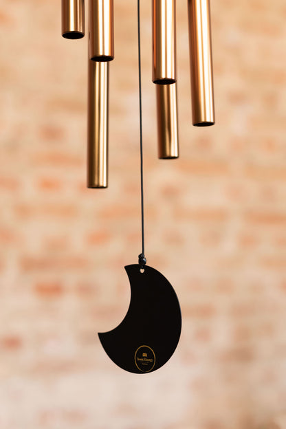CHIMES SONIC ENERGY MOON 32", BRONZE