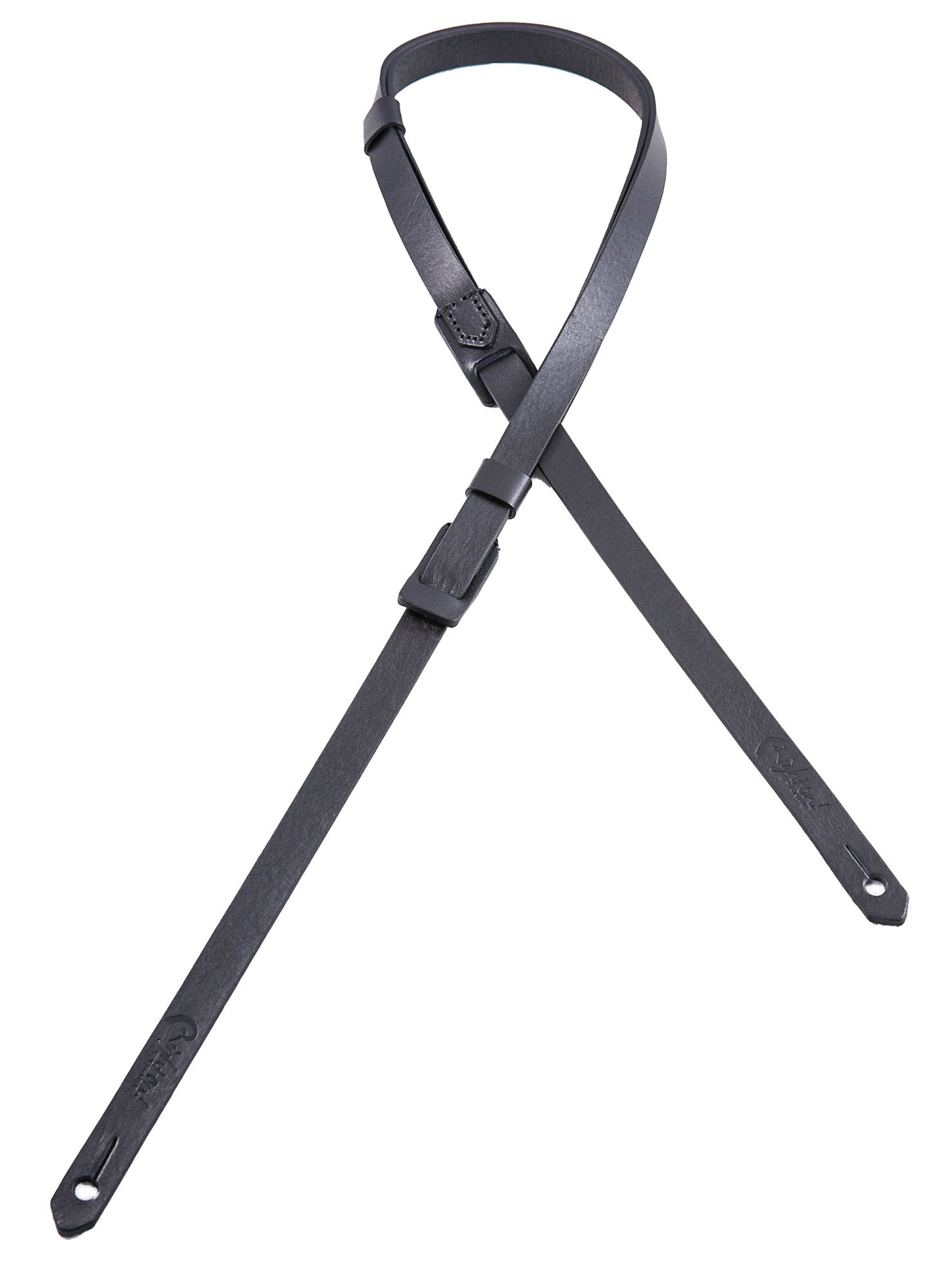 Courroie modèle CLASSIC, cuir HQ, largeur 1.5 cm, longueur 75 à 135 cm, noir