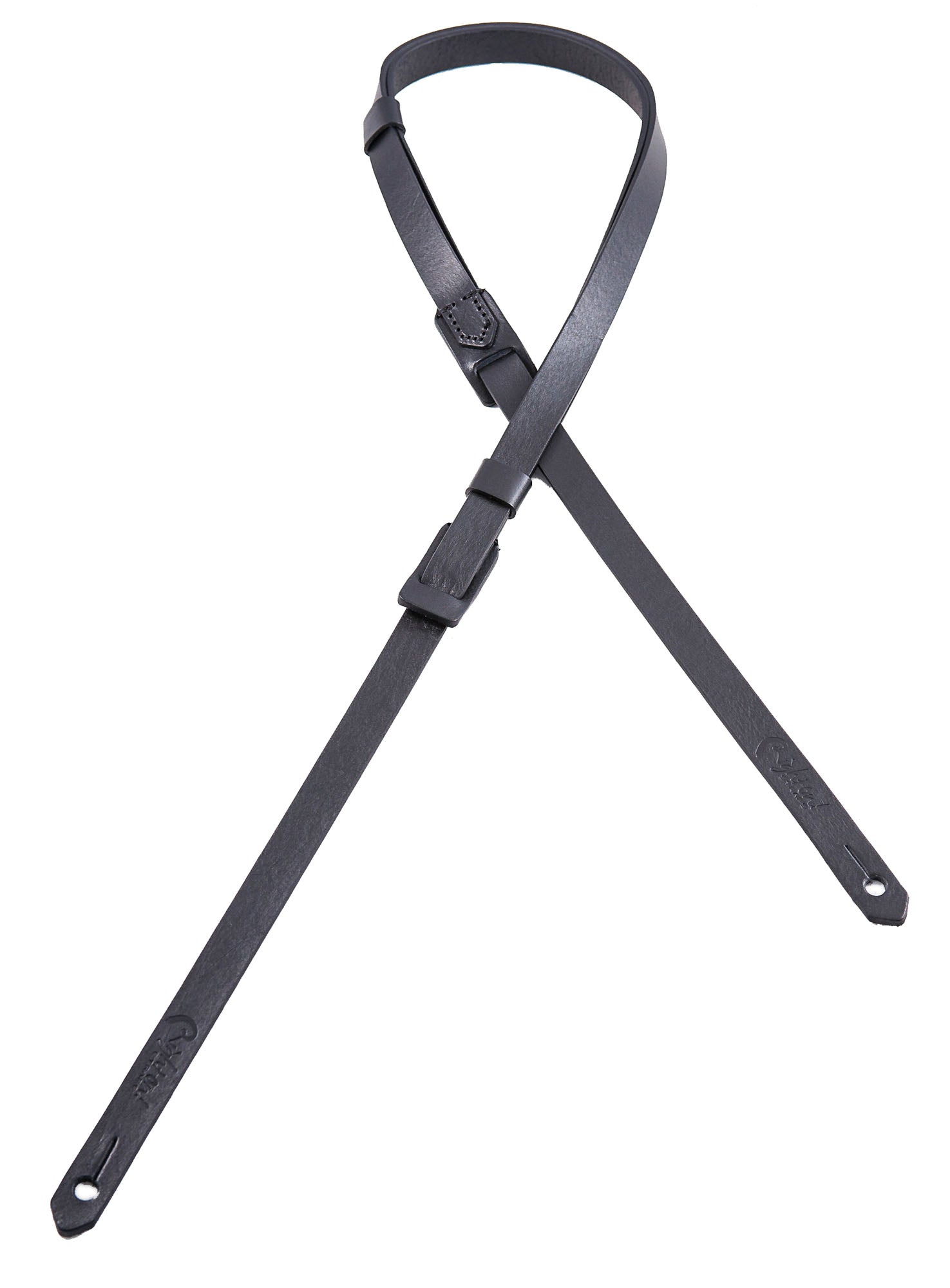 Courroie modèle CLASSIC, cuir HQ, largeur 1.5 cm, longueur 75 à 135 cm, noir
