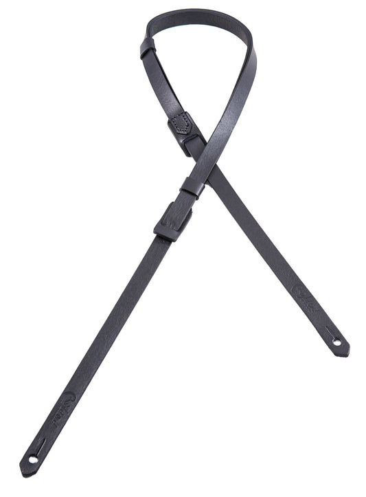 Courroie modèle CLASSIC, cuir HQ, largeur 1.5 cm, longueur 75 à 135 cm, noir