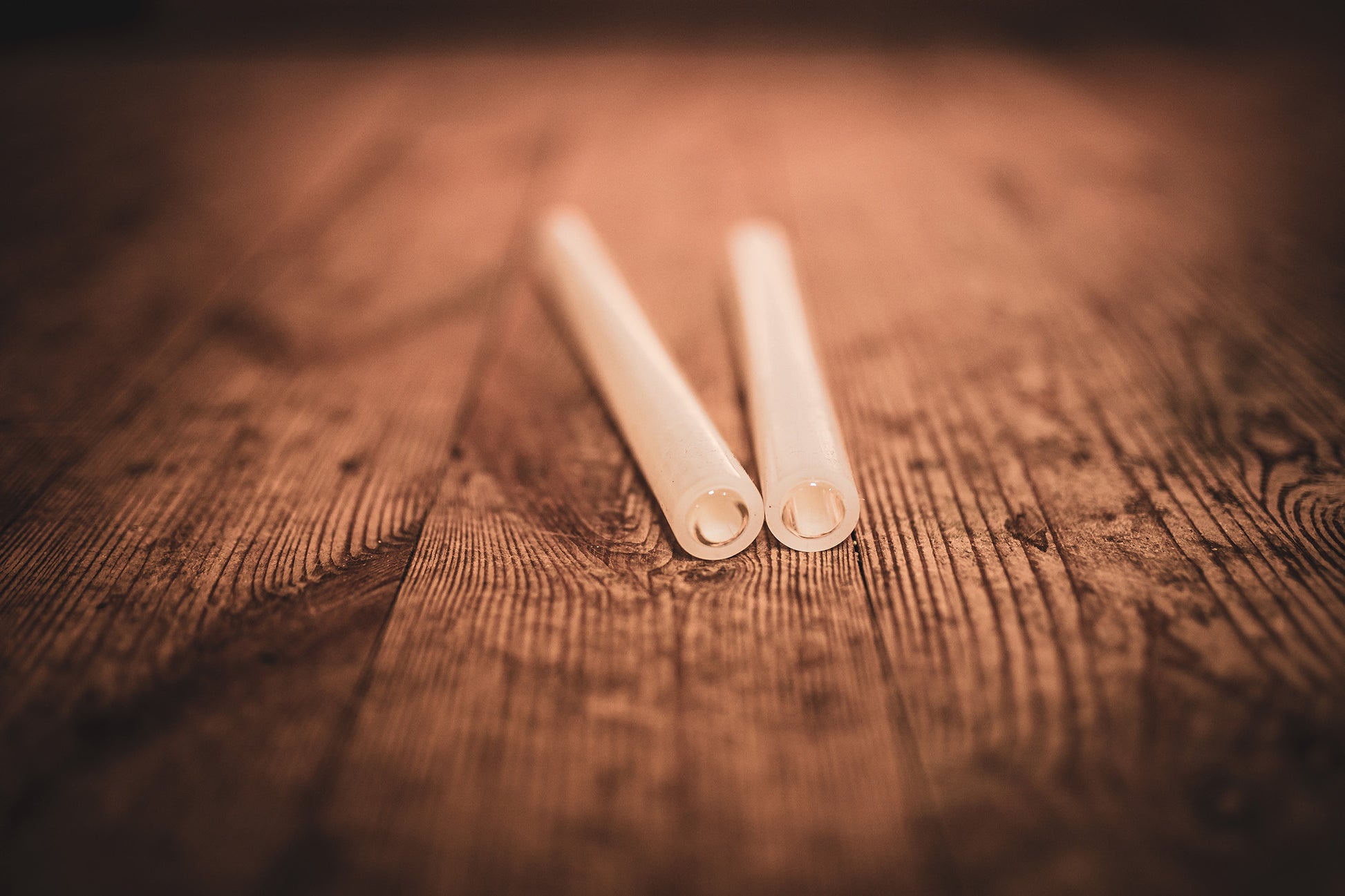 Les mailloches en verre enduites de silicone.