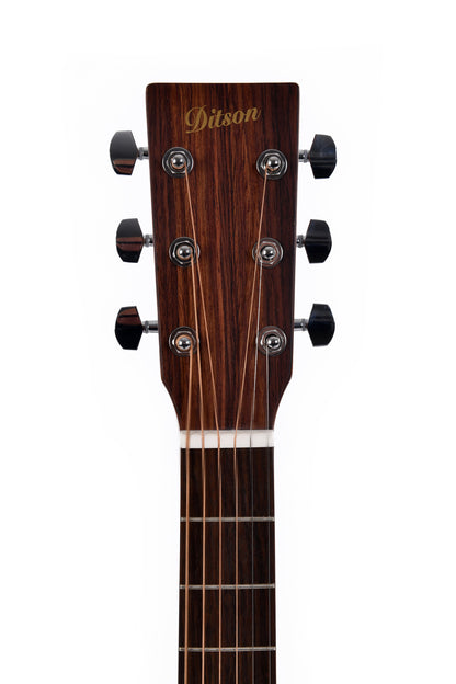 Modèle GC-10E, Grand OM pan coupé, table épicéa Sitka, fond & éclisses acajou, manche acajou, EQ Sigma, naturel satiné