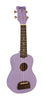 Kohala Soprano Ukulele Tiki Purple Satin