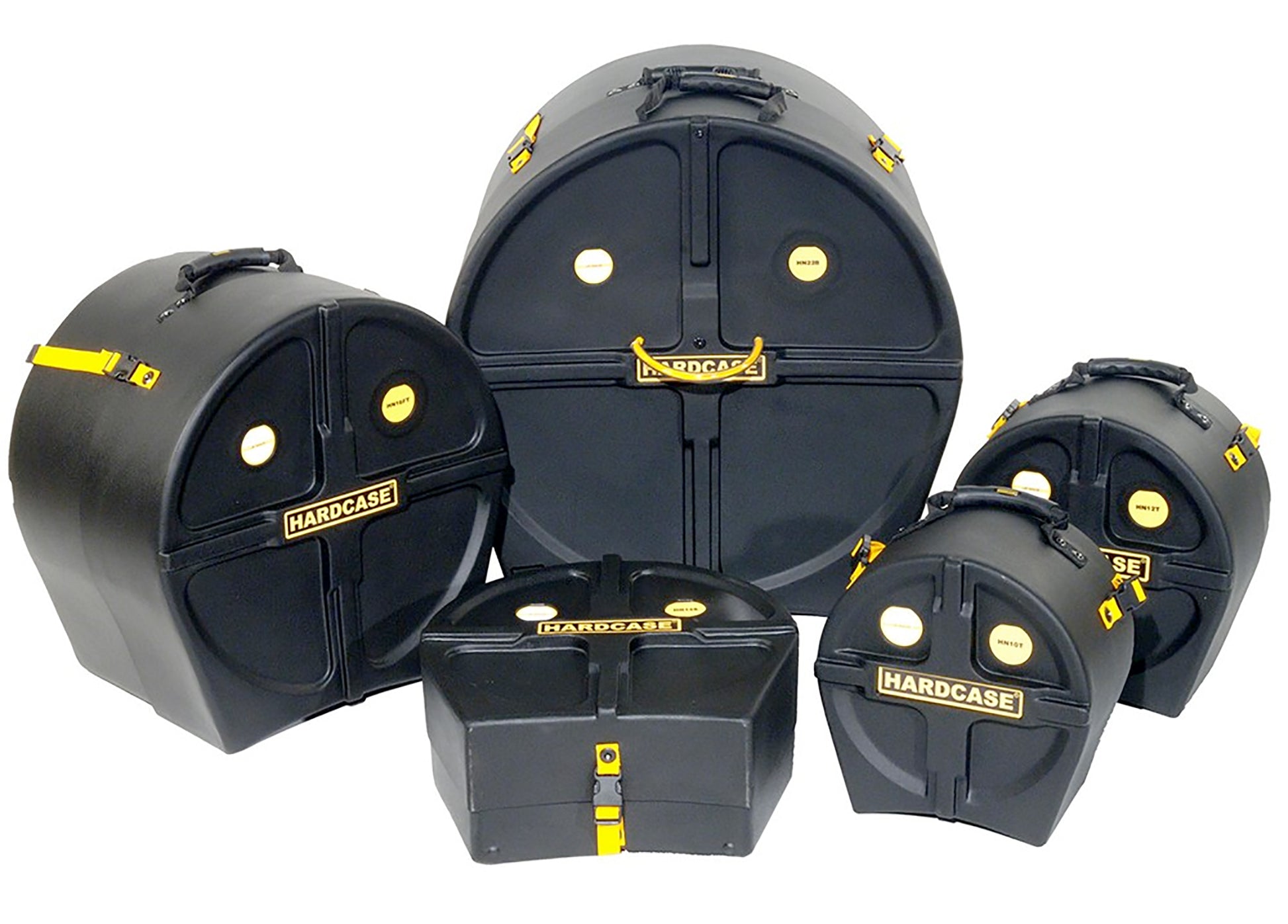 Kit étuis Hardcase 22"- 10"- 12" -16"FT -14"Caisse Claire, noir