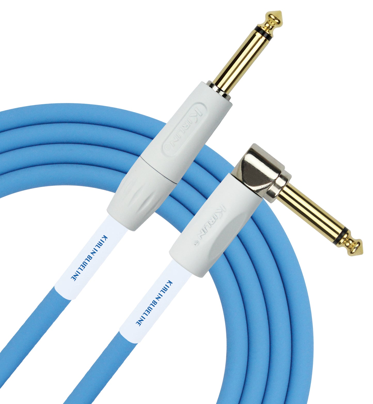 Câble instrument BLUE LINE Jack/Jack coudé, 3 mètres, bleu