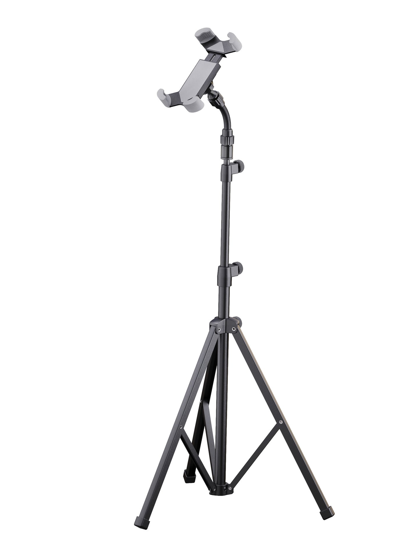 Support de tablette universel K&M 19759, sur pied.