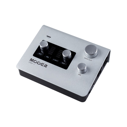 Interface audio STEEP II, 2 canaux, deux entrées combo XLR/Jack, alimentation fantôme, USB type C 2.0, MIDI In/Out, argent