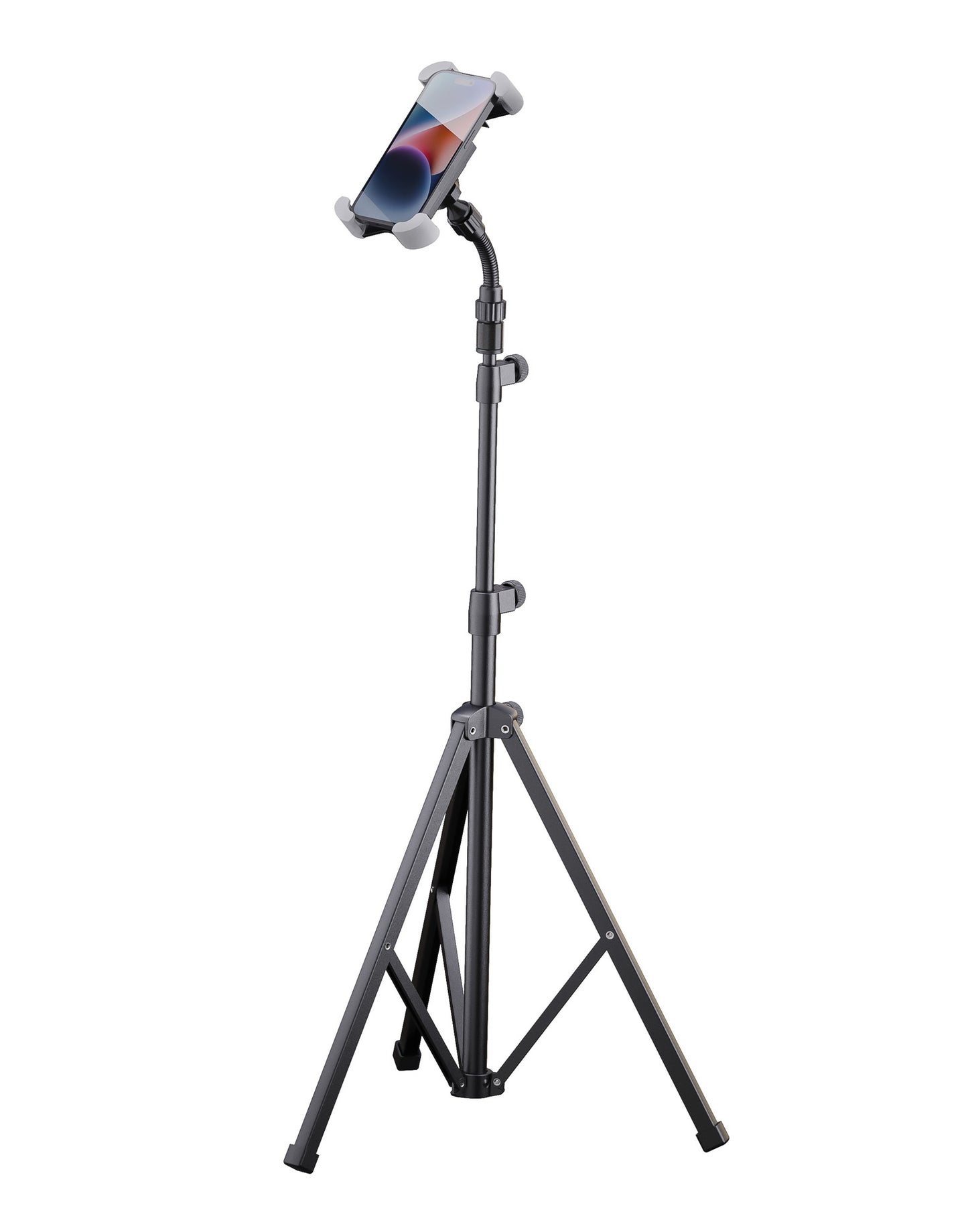 Support de tablette universel K&M 19759, sur pied.