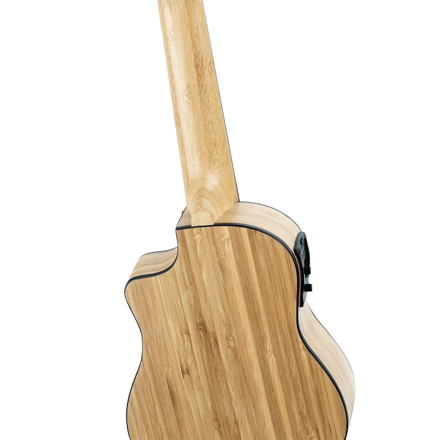 RUNAB-SO, modèle Soprano, pan coupé, EQ MagusUke, table bambou massif, f/e bambou massif, manche bambou, housse, naturel satiné