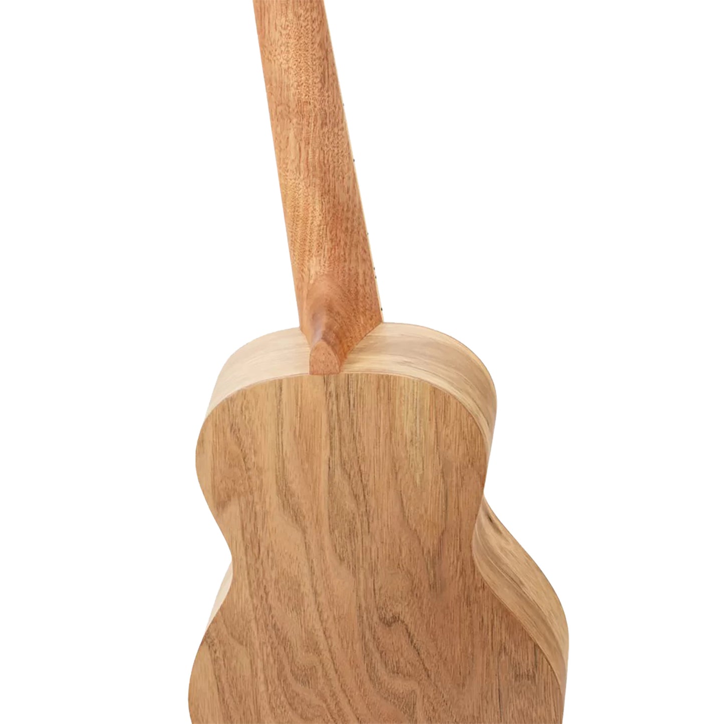 RUAR-BI, modèle Concert, table épicéa avec motif custom, fond & éclisses catalpa, manche nato, motif"oiseaux" satiné